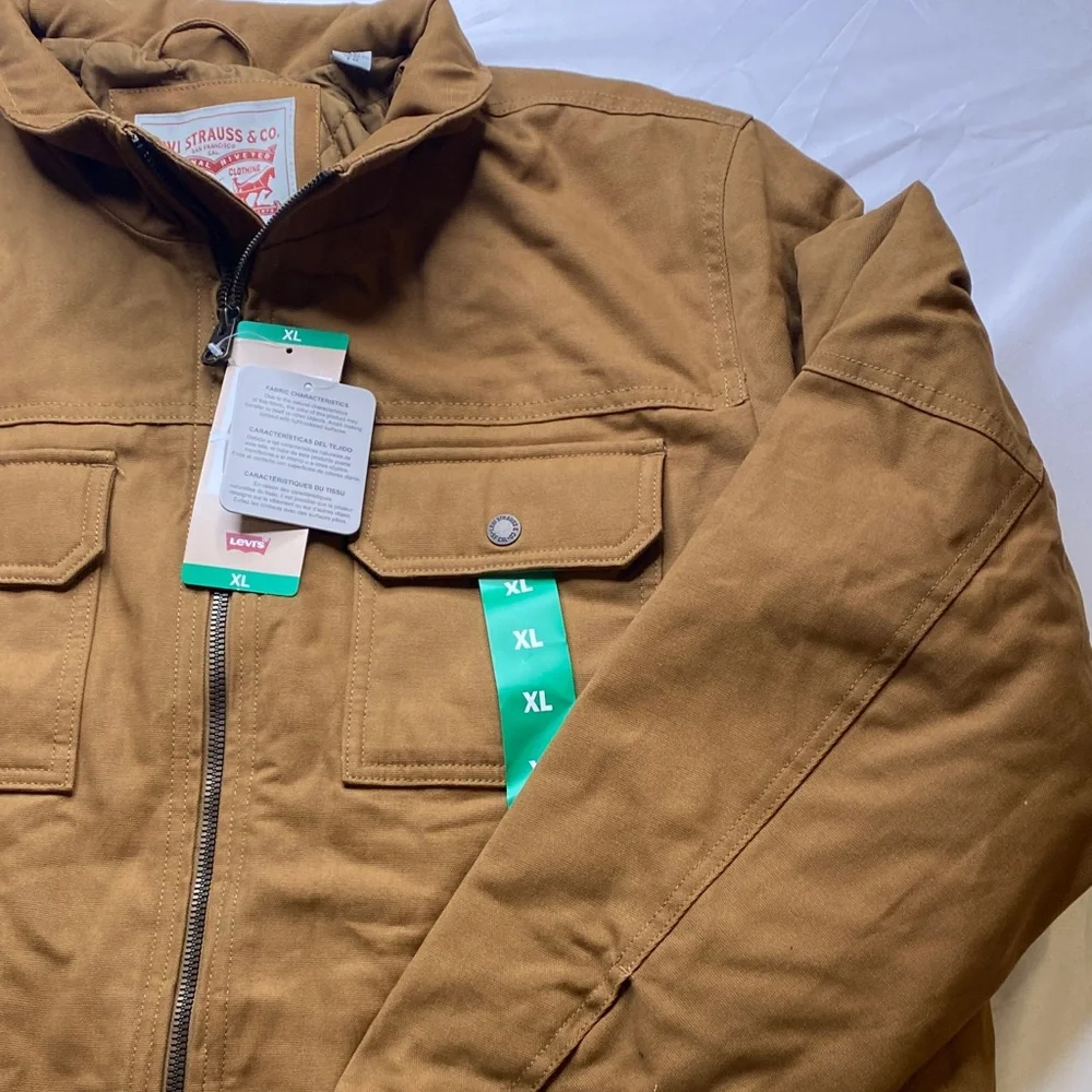 Levi's Men's Brown Military Jacket - Picture 5 of 16